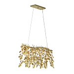 Люстра золотая с декором в виде веток эвкалипта Eucalyptus Branches варинант исполнения - 2 | Loft Concept в Сочи