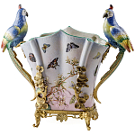 Ваза фарфоровая с попугаями Ferra варинант исполнения - 2 | Loft Concept в Сочи