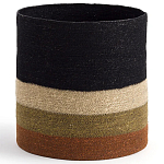 Плетеная корзина в полоску Iweala Wicker Basket варинант исполнения - 1 | Loft Concept в Сочи