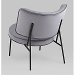 Мини-кресло District Lounge велюр серый варинант исполнения - 3 | Loft Concept в Сочи