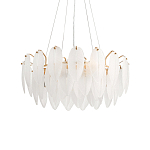 Люстра Mont Saint-Michel Золотая с Рельефным Стеклом варинант исполнения - 4 | Loft Concept в Сочи