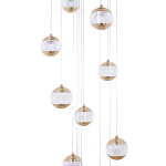 Каскадная люстра с сферическими плафонами из акрила Veva Lamps Chandelier варинант исполнения - 2 | Loft Concept в Сочи