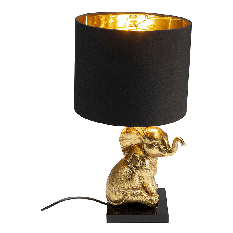 Настольная лампа Золотой Слоненок Черный Золотой в Сочи | Loft Concept 