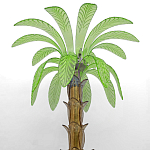 Торшер Glass Decorated Palm Floor Lamp Green Листья Пальмы  варинант исполнения - 1 | Loft Concept в Сочи