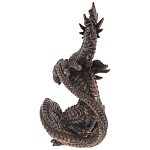 Декоративная статуэтка Дракон Dark Bronze Dragon Holding Sphere Statuette варинант исполнения - 2 | Loft Concept в Сочи