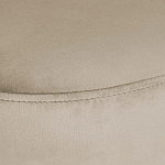 Банкетка овальная бежевый велюр на 4-х металлических ножках черного цвета SANJAY варинант исполнения - 5 | Loft Concept в Сочи