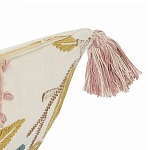 Чехол на подушку с кисточками и вышивкой птиц Ethnic mix Birds Rect варинант исполнения - 2 | Loft Concept в Сочи