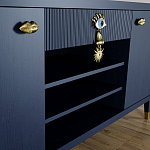 Комод-буфет Elsa Dreams Blue с открытыми полками   варинант исполнения - 4 | Loft Concept в Сочи