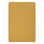 Плед из шерсти цвета охры с бахарамой Waffle Comfort варинант исполнения - 1 | Loft Concept в Сочи