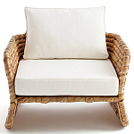 Кресло из плетеного гиацинта Gardner Wicker Armchair варинант исполнения - 2 | Loft Concept в Сочи