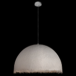 Подвесной светильник в форме купола белого цвета с ажурной бахромой Tactile Line варинант исполнения - 3 | Loft Concept в Сочи
