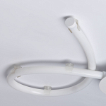 Люстра белого цвета с тремя изогнутыми светодиоидными плафонами Luke Lampco Tracer Lamp варинант исполнения - 8 | Loft Concept в Сочи
