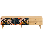 Длинная ТВ-тумба с принтом на ящиках Elise TV Stand варинант исполнения - 10 | Loft Concept в Сочи