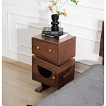 Тумбочка прикроватная с ящиком и дверцей Робот Robot Desk варинант исполнения - 4 | Loft Concept в Сочи