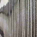 Пейзаж из нитей Макраме Wall decor Black and White Landscape варинант исполнения - 3 | Loft Concept в Сочи