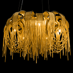 Люстра подвесная круглая с изогнутыми металлическими дугами и ниспадающими цепочками 65 см Atlantis Chain варинант исполнения - 8 | Loft Concept в Сочи