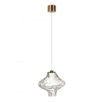 Подвесной светильник с плафоном из фактурного прозрачного стекла Light Ensemble варинант исполнения - 8 | Loft Concept в Сочи