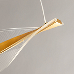 Люстра линейная с изогнутым плафоном Wave Line варинант исполнения - 9 | Loft Concept в Сочи