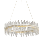 Люстра круглая с прозрачными стеклянными трубками 51 см Nembus варинант исполнения - 1 | Loft Concept в Сочи