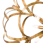 Люстра круглая в виде объёмного цветка Golden Flower Sphere варинант исполнения - 1 | Loft Concept в Сочи