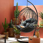 Подвесное уличное кресло Wallaker Hanging Chair варинант исполнения - 8 | Loft Concept в Сочи