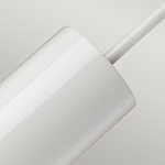 Подвесной светильник белого цвета с вытянутым цилиндрическим плафоном с косым срезом Elstead Lighting варинант исполнения - 4 | Loft Concept в Сочи