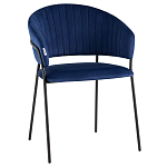 Стул в велюре синего цвета Horizon варинант исполнения - 1 | Loft Concept в Сочи