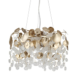 Люстра с декоративными подвесками из прозрачного стекла в форме монеток FAIRYTREE Light варинант исполнения - 1 | Loft Concept в Сочи