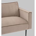 Диван современный вельветовый прямой Worcester Бежевый  варинант исполнения - 3 | Loft Concept в Сочи