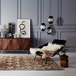 Подвесной светильник вертикальной овальной формы украшенный круглыми бусинами Gradient Oval Pendant Lamp  варинант исполнения - 3 | Loft Concept в Сочи