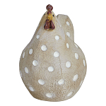 Статуэтка курица с текстурной поверхностью бежевого цвета Rustic Chicken варинант исполнения - 1 | Loft Concept в Сочи