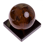 Настольный письменный набор с часами из природного камня обсидиана Royal Set варинант исполнения - 6 | Loft Concept в Сочи