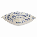 Чехол на подушку с узором в этно-стиле Blue Ikat варинант исполнения - 1 | Loft Concept в Сочи