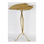Столик приставной с столешницей Тропический лист Tropical Forest gold варинант исполнения - 2 | Loft Concept в Сочи