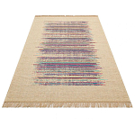 Ковер с геометрическим узором из комбинированного состава Full rhythm варинант исполнения - 3 | Loft Concept в Сочи