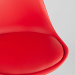 Стул с основой из пластика и мягким сиденьем Arvika Red варинант исполнения - 8 | Loft Concept в Сочи