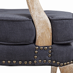 Кресло Aubrey Classical Armchair dark grey velour варинант исполнения - 6 | Loft Concept в Сочи