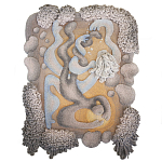 Тканый вручную монументальный настенный гобелен Soft Inception варинант исполнения - 4 | Loft Concept в Сочи