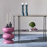 Подсвечник фигурный голубой Bright Accent 33 см варинант исполнения - 3 | Loft Concept в Сочи