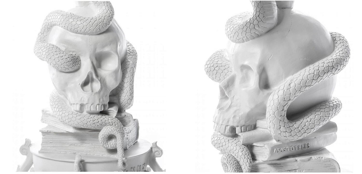 Подсвечник Seletti Giant Burlesque Skull White Подсвечник Seletti Giant Burlesque Skull White - Loft-Concept в Сочи