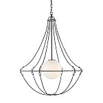 Подвесной светильник из тонких прутьев в форме колокола Forged Thin Rods варинант исполнения - 1 | Loft Concept в Сочи