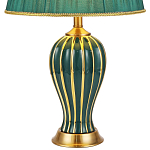 Настольная лампа с абажуром Celestina Green  Gold Lampshade Table Lamp варинант исполнения - 2 | Loft Concept в Сочи