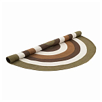 Ковер круглый из хлопка с контрастным узором Bullseye 150 варинант исполнения - 2 | Loft Concept в Сочи