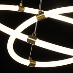 Люстра подвесная с двумя пересекающимися белыми светодиоидными кольцами Luke Lampco Tracer Lamp варинант исполнения - 5 | Loft Concept в Сочи