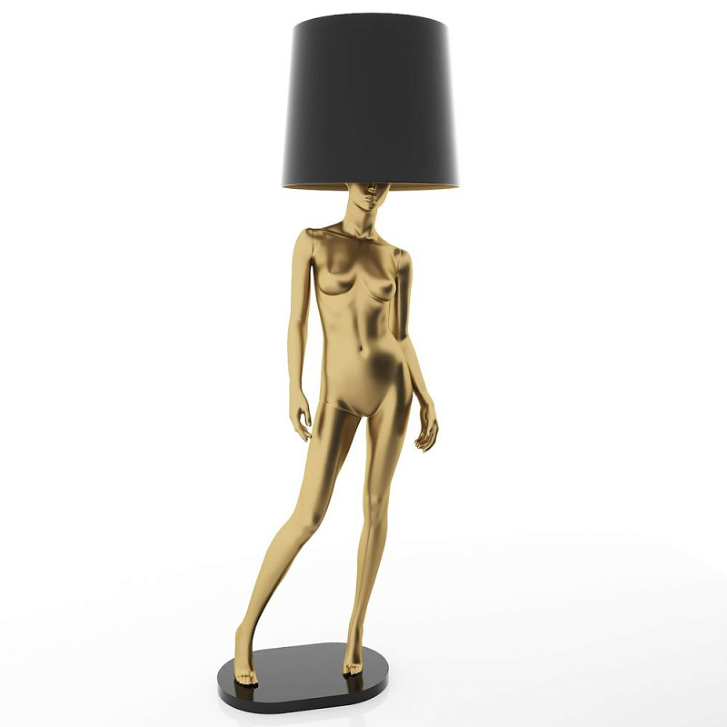 Лампа MANNEQUIN LAMP с абажуром изгибы тела Глянцевый черный Черный матовый Глянцевый белый Белый матовый Серый матовый Золотой Красный в Сочи | Loft Concept 