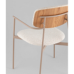 Стул Doe с подклокотниками молочный варинант исполнения - 3 | Loft Concept в Сочи
