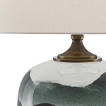 Настольная лампа с волнистым принтом Green Wavy Lamp варинант исполнения - 1 | Loft Concept в Сочи