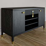 Комод-буфет Elsa Dreams Black с открытыми полками   варинант исполнения - 2 | Loft Concept в Сочи