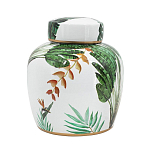 Ваза с крышкой фарфоровая с ручной росписью Leopard Collection  варинант исполнения - 2 | Loft Concept в Сочи