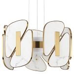 Люстра с мраморными вставками Marble Plates варинант исполнения - 1 | Loft Concept в Сочи